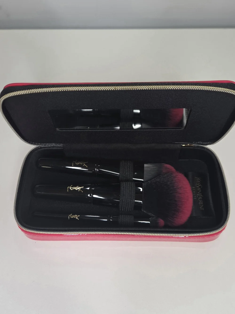 Yves Saint Laurent Logo Makeup Brush 3pc Set